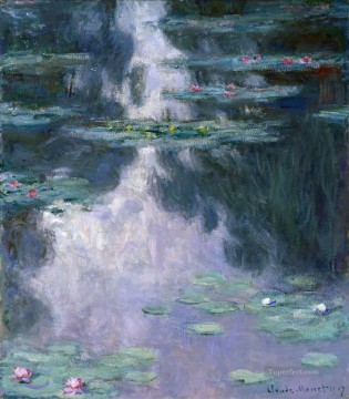Water lilies 1907 15 Claude Monet Oil Paintings